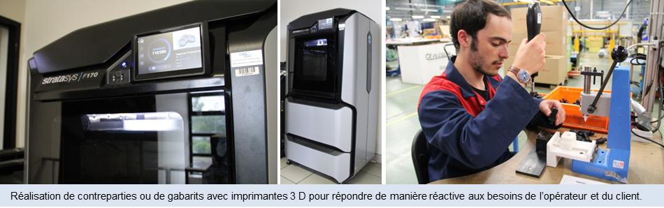 Imprimante 3D réalisation gabarits