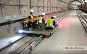 essai chariot évacuation métro